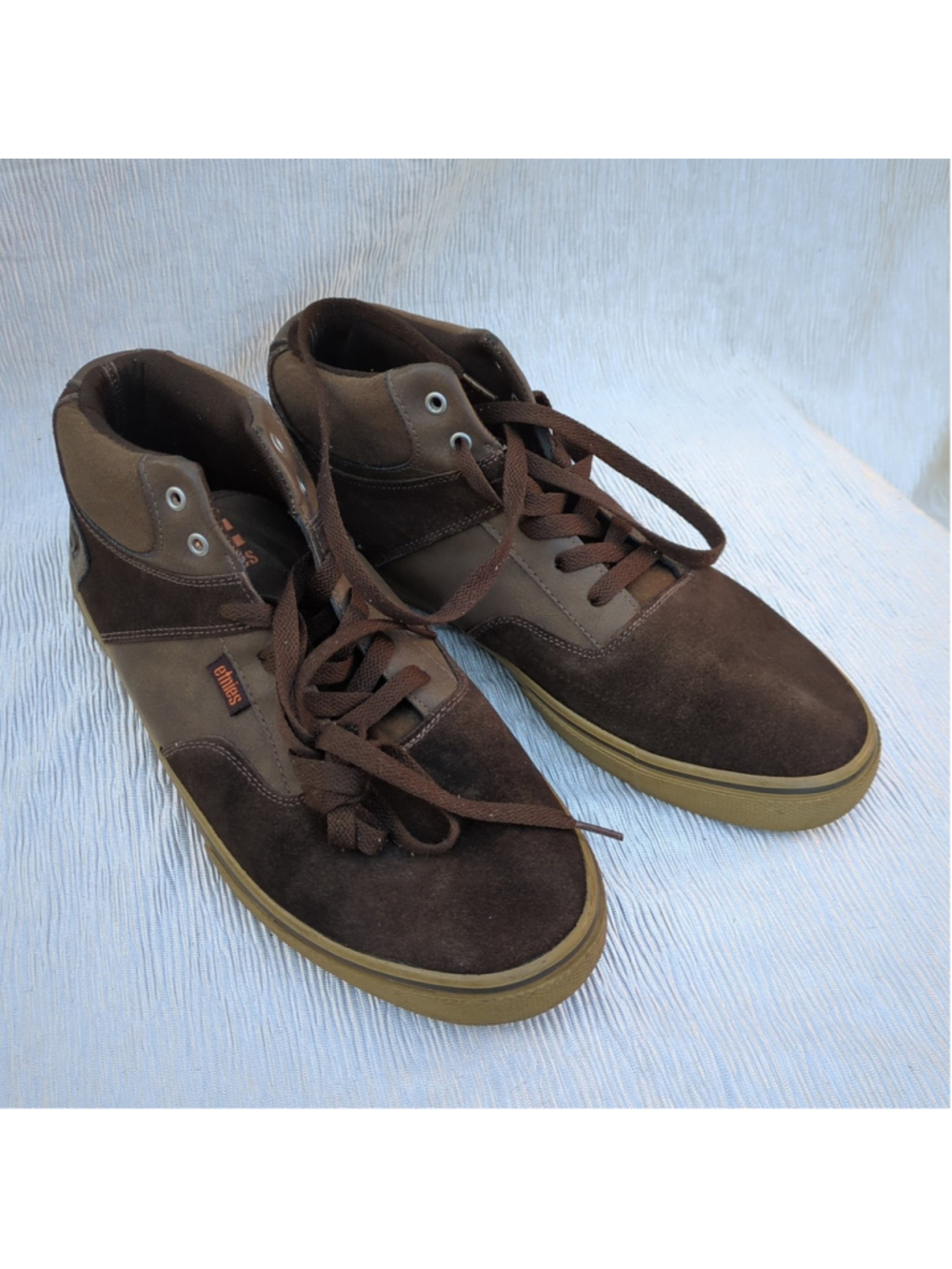 Etnies Mens Kingpin Brown Shoes, US size 11.5